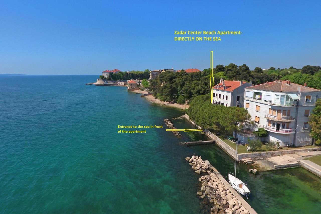 Zadar Center Beach Apartment - Directly On The Sea المظهر الخارجي الصورة