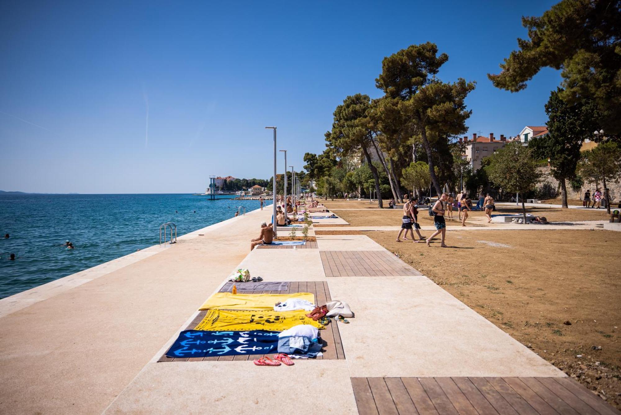 Zadar Center Beach Apartment - Directly On The Sea المظهر الخارجي الصورة