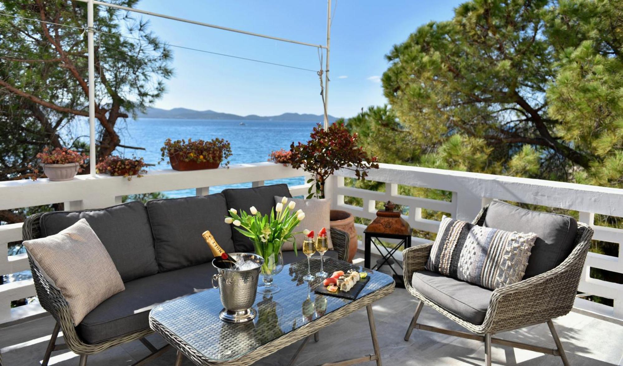 Zadar Center Beach Apartment - Directly On The Sea المظهر الخارجي الصورة